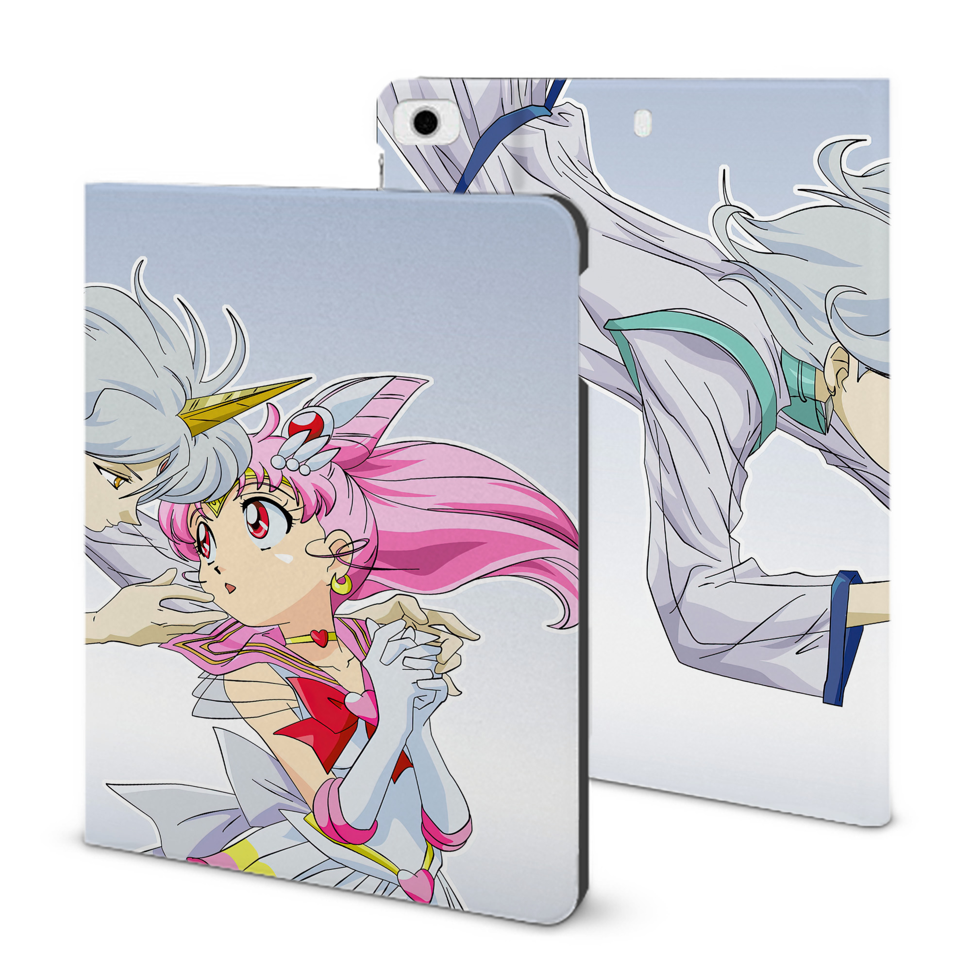 （画像用） 美少女戦士セーラームーン Sailor Moon IPad ケース ブック型 PUレザー TPU 耐衝撃 軽量 薄型 ペン収納なし 全面保護 IPad 各モデル対応